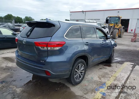 2019 Toyota Highlander Xle из США, поврежденный, VIN 5TDKZRFH2KS304821